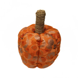 Copper Metallic Scented Fabric Pumpkin