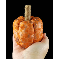 Copper Metallic Scented Fabric Pumpkin