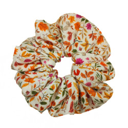 Corduroy Autumn Leaves Mega Scrunchie