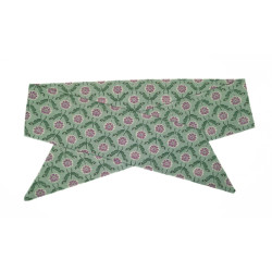 Teal Wishbone Floral Self Tie Headband