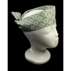 Teal Wishbone Floral Self Tie Headband