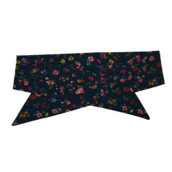 Midnight Meadow Floral Self Tie Headband