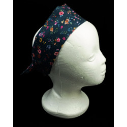 Midnight Meadow Floral Self Tie Headband