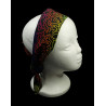 Black Rainbow Cockadoodle Self Tie Headband