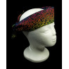 Black Rainbow Cockadoodle Self Tie Headband