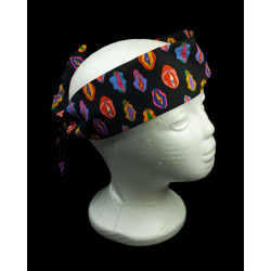 Black Vajayjay Self Tie Headband