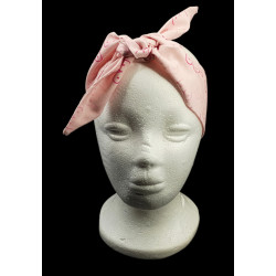 Pink Boobies Self Tie Headband