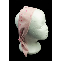 Pink Boobies Self Tie Headband