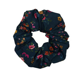 Midnight Meadow Floral Scrunchie