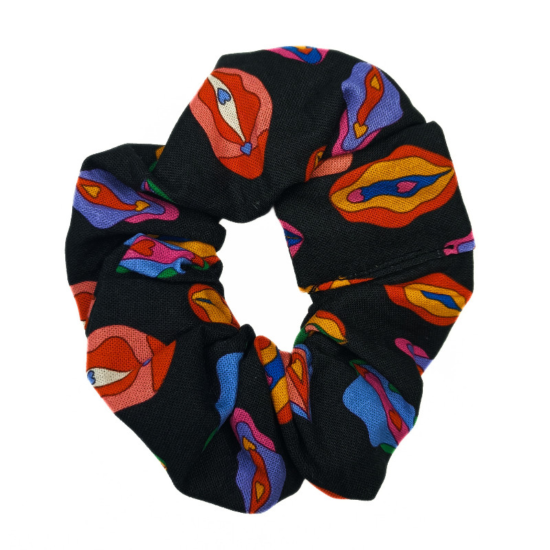 Black Vajayjay Scrunchie