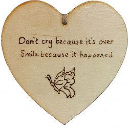 Heart Plaque - Don't Cry