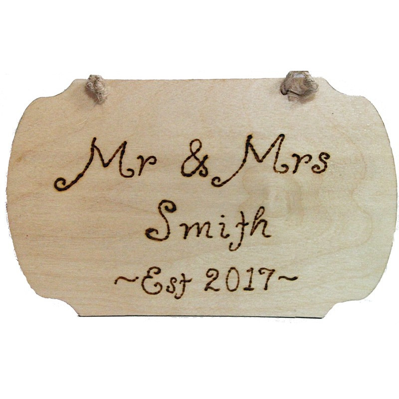 Personalised Wedding Plaque