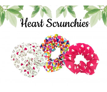 Heart Scrunchies