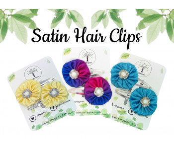 Satin Hairclips