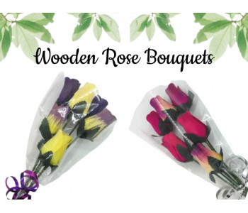 Wooden Rose Bouquet