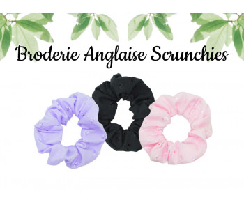 Broderie Anglaise Scrunchies