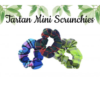 Tartan Mini Scrunchies