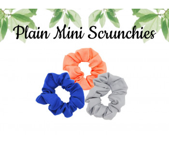 Plain Mini Scrunchies