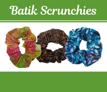 Batik Scrunchies