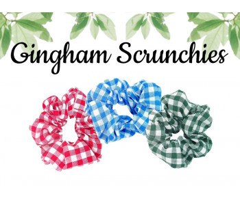 Gingham Scrunchies